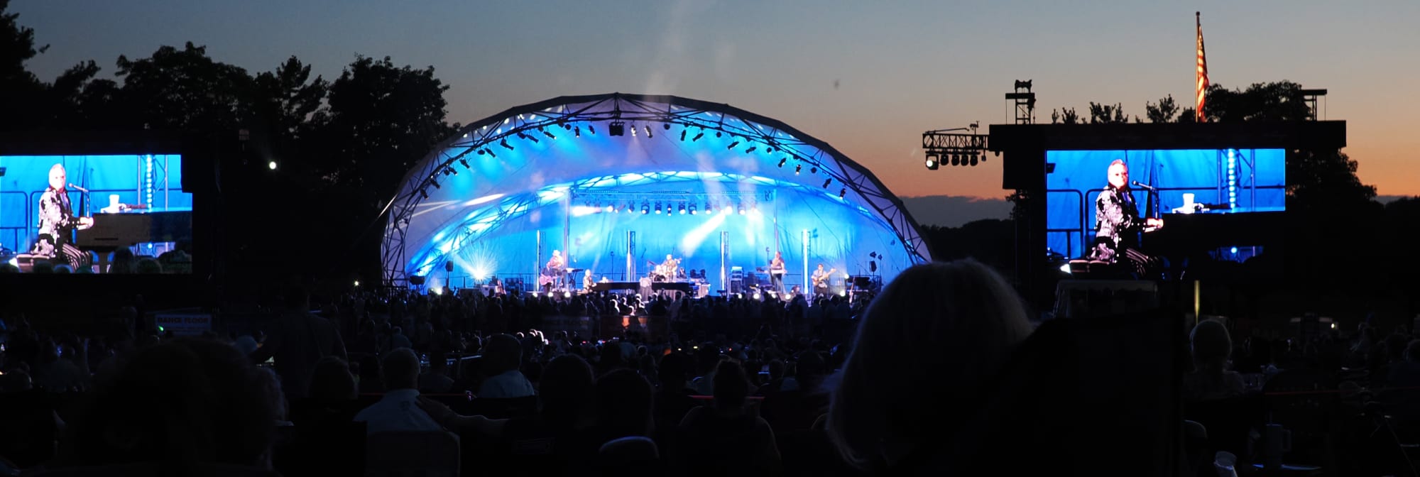 outdoor concert venue at sunset DC